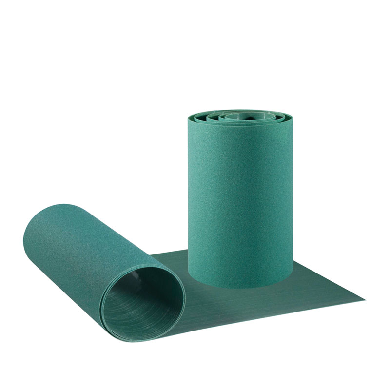 Polyester film sanding roll